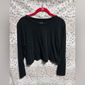 WOMENS WILD FABLE BLACK CROPPED TOP